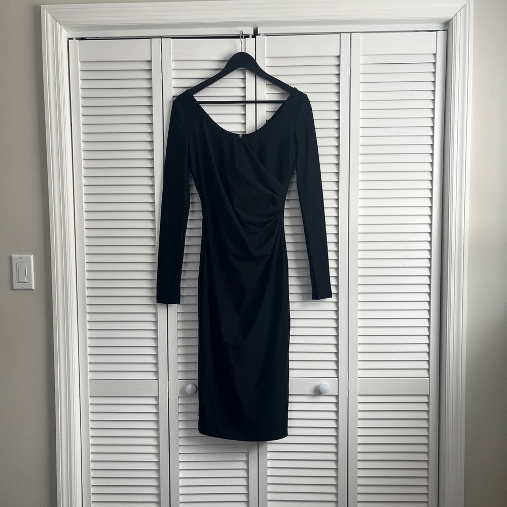 MAX MARA Riber Sheath Dress in Black